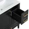 30" Bathroom Vanity Set With Soft Close Doors And Handles - Black - Image 16