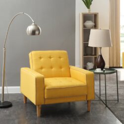 Vibrant Contemporary Chair Bed - Yellow