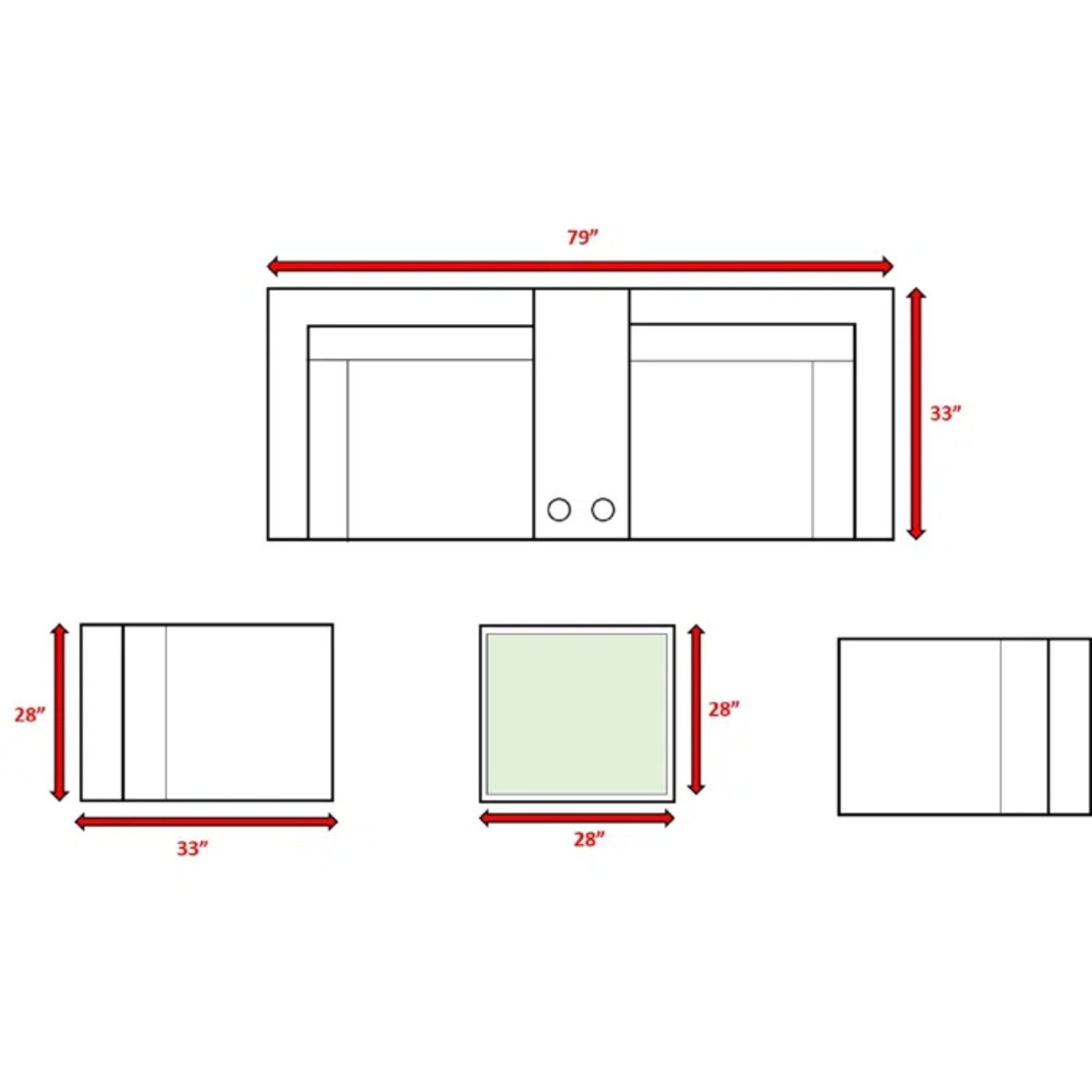 Outdoor 4 Piece Seating Group With Cushions - Gray Mix - Image 3