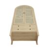 Tall Arched Kitchen Pantry, Arched Storage Display Cabinet With 2 Drawers & Adjustable Shelves, Rattan Door Versatile Storage Cabinet For Kitchen, Dining Room, Living Room - Natural - Image 13