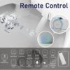 Smart 1 Piece Bidet Toilet With Warm Air Dryer Heated Seat LED Night Light Auto Open / Close - White - Image 8