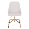 Marche - Contemporary Adjustable Office Chair - Gold / White - Image 5