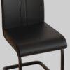 Modern Dining Chairs With High Back Upholstered Side And Metal Legs (Set of 2) - Black - Image 17
