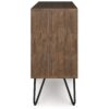 Chase - Low Bookcase - Rustic Natural Aged Brown - Image 4