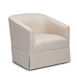 Earl - Skirted Swivel Chair - Natural