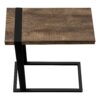 Accent Table, C - Shaped, Stylish Modern - Brown - Image 5