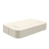 2 In 1 Foldable Sofa Plush Corduroy Sofa Convertible Floor Sofa Bed Deep Seating With Multi Functional Blanket Suitable For Living Rooms - Beige - Image 13