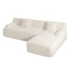 Cloud - Sectional Sofa Upholstered Couch, Free Combined Sofa For Living Room - Beige - Image 16