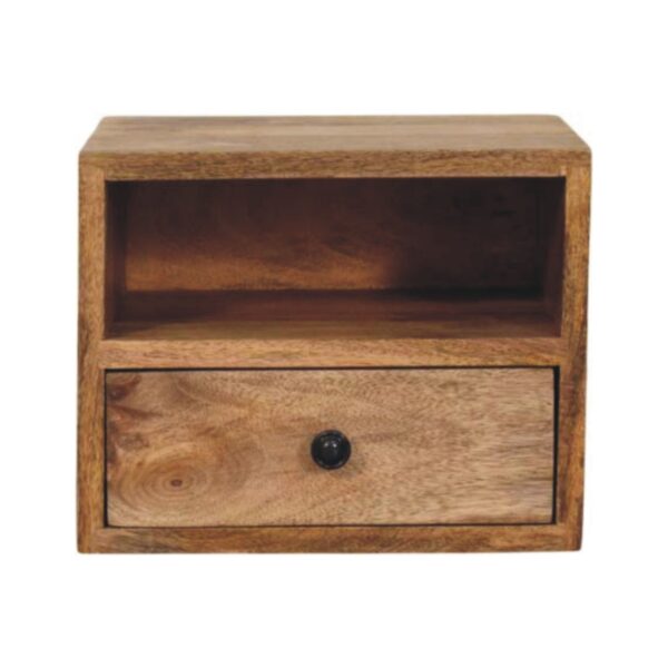 Solis - 1 Drawer Wall Mounted Nightstand - Beige