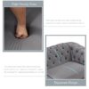 3 Piece Sofa Sets With Legs, Upholstered Couches - Gray - Image 4