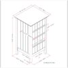 Acadian - Four Drawer Floor Storage Cabinet - Pure White - Image 8
