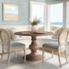 Round Pedestal Dining Table - Walnut - Image 8