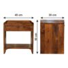 Newton - Nightstand - Chestnut - Image 11