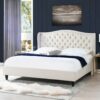 Coverley - King Tufted Shelter Platform Bed - Sky Neutral Beige - Image 9