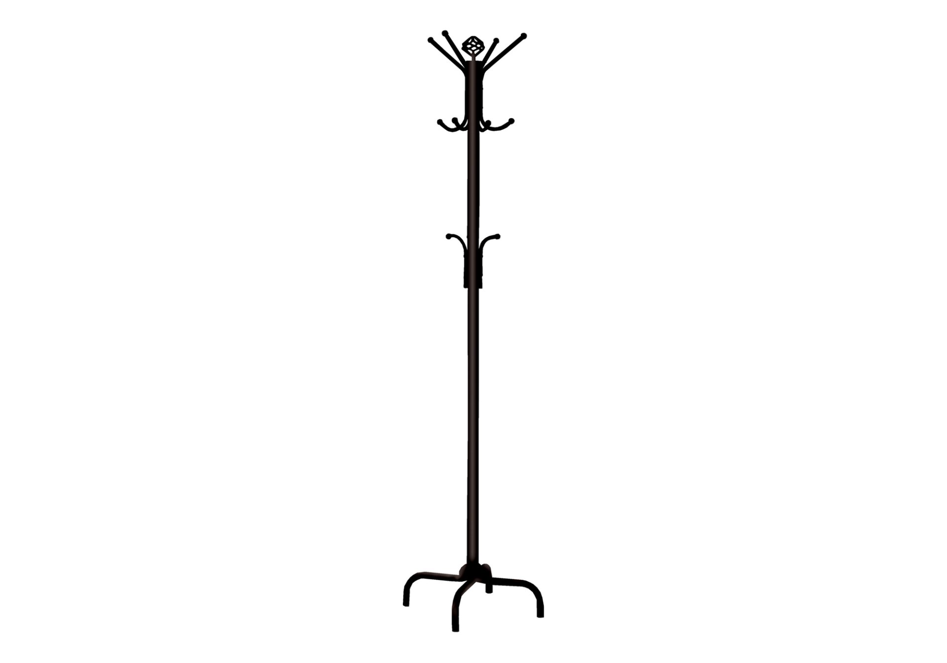 Free Standing Coat Rack 12 Hooks For Entryway - Black - Image 2