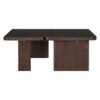 Modern Minimalist Coffee Table Set, Rectangle Coffee Table With Splicing Design, Multifunctional Combination Table For Living Room - Espresso - Image 8