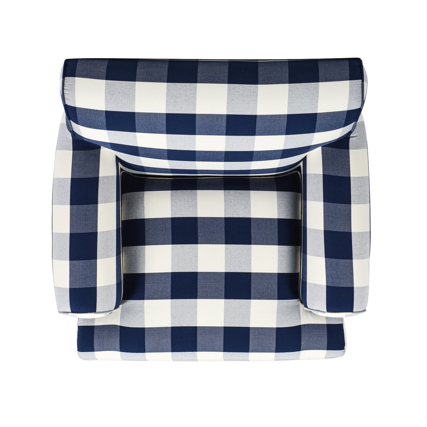 Alana Lawson - Accent Arm Chair Casters - Blue Lattice - Image 2