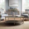 Bedford - Oval Coffee Table With Shelf - Natural - Image 6