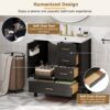 30" Bathroom Vanity With Sink Storage Solutions - Black - Image 7
