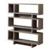 Etagere Bookcase 4 Tier For Office - Taupe - Image 7