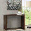 Modern Solid Wood Console Table - Distressed Brown - Image 2