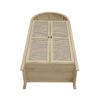 Tall Arched Kitchen Pantry, Arched Storage Display Cabinet With 2 Drawers & Adjustable Shelves, Rattan Door Versatile Storage Cabinet For Kitchen, Dining Room - Natural - Image 11