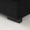 Upholstered U Shaped Sofa With Console, Cupholders, Sleeper Couch Set - Black - Image 7