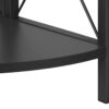 Bookshelf, Bookcase, Etagere, Corner, 4 Tier, Office, Contemporary - Black - Image 7