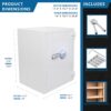 4.48 Cubic Ft Biometric Fireproof Safe - White - Image 3