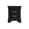 Louis Phillipe - Elegant Nightstand - Black - Image 7