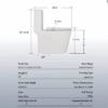Glossy Tornado Flush 1 Piece Toilet With Dual Flush, Soft Close Seat - Gloss White - Image 3