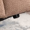 Tofu Block Sofa Modern Design Fabric Three Seat - Brown - Image 14