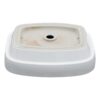 Modern Semi Recessed Ceramic Bathroom Sink With Vessel Design - White - Image 9