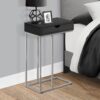 Accent Table, C - Shaped Contemporary & Modern - Black - Image 3