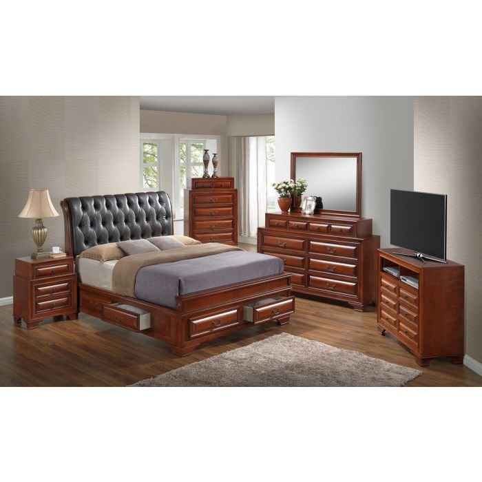 Full Storage Bed - Oak - Image 3