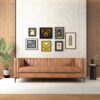 Angelina - Leather Sofa - Brown - Image 2