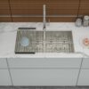 Double Bowl Undermount Kitchen Sink 33" X 19" With 16 Gauge And Deep Basins - Brushed Nickel - Image 5