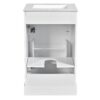 Bathroom Vanity With Sink, Soft Close Door, Adjustable Shelf, And Door Mounted Storage Rack - White - Image 13