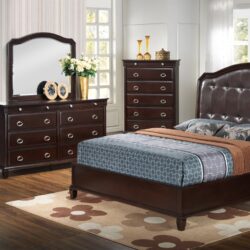 Full Bed With Transitional Design - Cappuccino