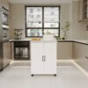 Sturdy Storage Cabinet With Large Capacity For Living Room, Bedroom, Kitchen - White - Image 2