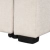 Chenille Sectional Sofa Convertible Pull Out Bed With Storage Ottoman & USB Ports - Beige - Image 14