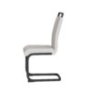 Modern Dining Chairs With High Back Upholstered Design Metal Legs, (Set of 4) - White - Image 14