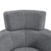 360 Degree Swivel Chair Upholstered Accent Barrel Chair With Adjustable Headrest, Berber Fleece - Gray - Image 19