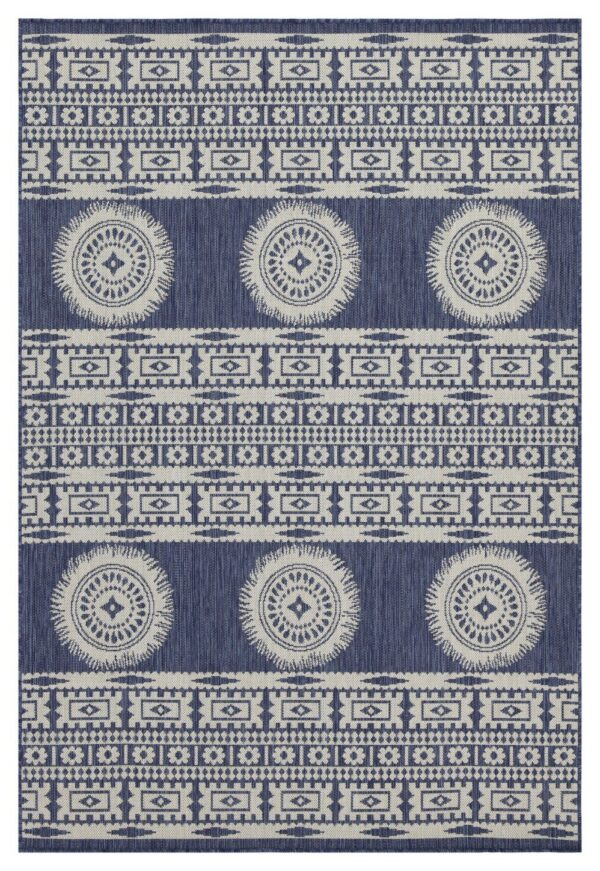 Sunshine - 2'7" X 7'3" Indoor, Outdoor Area Rug - Blue