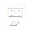 Monica - Dresser With Spacious Drawers Bar Handles - Dark Oak - Image 3