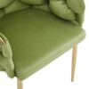 Luxury Handmade Accent Chair (Set of 2) With Gold Legs, Modern Green Velvet Armchair For Living Room And Bedroom - Green - Image 9