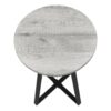 Accent Table, Side, Round Contemporary Convenient Design - Gray - Image 4