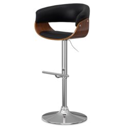 Sheldon - Adjustable Swivel Bar Stool - Black