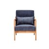 Accent Chair With Pillow Upholstered - Antique Dark Gray - Image 17