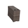 Rattan Seating Group With Cushions For 4 People - Gray - Image 5